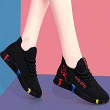 Zapatillas de Tenis para Mujer, Zapatos Comodos Mujer, Tenis Deportivos De Malla Transpirable con Amortiguador de Aire, Calzado de Caminata para Mujer/tenis mujer/zapatos mujer/zapatos mujer comodos/zapatos/boston rain/boston rain/zapatos comodos mujer confort/tenis para caminar mujer/tenis para caminar mujer/zapatos de mujer - Rojo - Ver 2