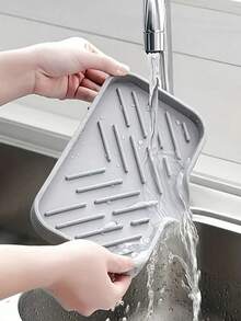 2 Stück Spülschwamm Seifenhalter mit Abtropfschale, Abtropfschale für Seife, hält den Platz trocken, einfach zu reinigende Seifenbehälter, geeignet für Küche, Badezimmer, Behälter