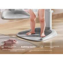 Baby Stehdusche Gadget, Baby- und Kleinkind-Duschablage Anti-Fall und Anti-Rutsch, Baby-Gesäß-Duschgadget Stützablage