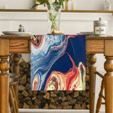 [Nature-Inspired Design] Vibrant Colored Spring Table Runner - Polyester Decor, Suitable For Indoor/Outdoor Dining, Multiple Sizes, Great For Family Gatherings And Seasonal Celebrations - Multicolor - View 47