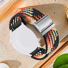 20mm Quick Release Sport Loop Band Compatible With Samsung Galaxy Watch 7 6 5 4 Band 40mm 44mm/Watch 5 Pro 45mm/Galaxy Watch 4 6 Classic Band 42mm 46mm 43mm 47mm/Watch 3 41mm/Active 2 Band,Compatible With Garmin Vivoactive 5/Active5/Venu/Venu Sq/Forerunner245/645 Watch Band,Compatible With Amazfit GTR Mini/Bip3 Pro/GTS4 Mini/Pop Pro Watch Band,Nylon Braided Strap Women Men