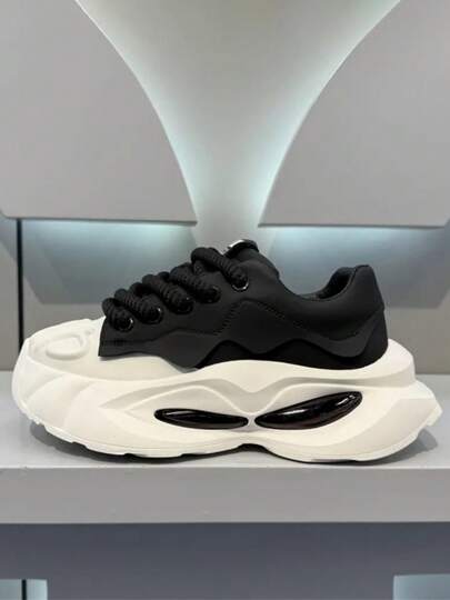 Fashionable Stylish Choice Men's Breathable Lightweight New Thick-Soled Casual Outdoor Elevator Sneakers