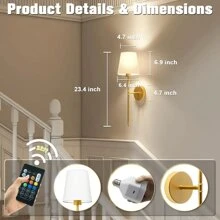 LED北欧壁灯充电RGB灯泡可拆卸无线卧室壁灯走廊过道室内灯具床头灯家门口装饰壁灯室内装饰灯