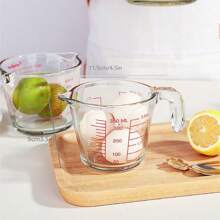 Heat-Resistant Glass Measuring Cup With Precise Scale & Ergonomic Handle - Microwave/Oven Safe For Baking And Cooking