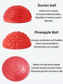 Half Yoga Ball, Balance Training Ball With Anti-Slip Texture. Used For Balance Training, Auxiliary Exercise, Foot Massage, Muscle Relaxation, And Stress Relief Gym Accessories