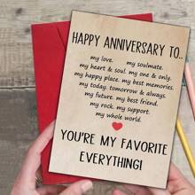 1 pièce Cartes d'anniversaire de mariage heureuses pour maris et épouses, cartes d'anniversaire de mariage douces pour couples, cartes d'anniversaire romantiques pour petits amis et petites amies, cartes de 4,72 po * 6,69 po