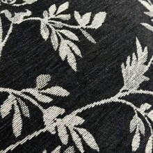 1 件雪尼尔奢华墨水飞溅双色波西米亚风格装饰抱枕套，适用于沙发、客厅、陈列室 - 黑與白 - 查看 5