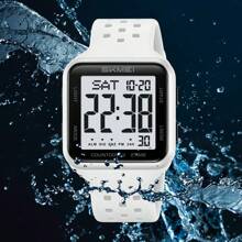 SKMEI 2440 数字男士双时区手表休闲简约多功能腕表 50 米防水 LED 手表 - 均碼 - 查看 2