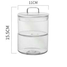 Glass Salad Bowl, Heat-Resistant Transparent Bowl With Lid, Small & Large Size, Fruit Bowl, Tableware Set