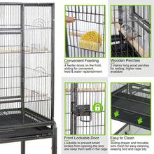 Bird Cage Large Play Top Bird Parrot Finch Cage Macaw Cockatoo Pet Supplies 53"