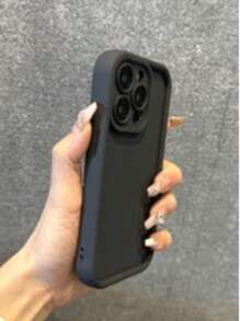 1个阶梯边框磨砂质感防摔手机壳，适用于 16/16pm，兼容Infinix Smart 7、Spark Go 2024、Infinix Hot 40/40PRO/SPARK 20 PRO、Salaxy S25 Ultra，国际版，非国内版 - 黑色 - 查看 3