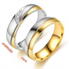 Fashionable Couple Ring, Unique Stainless Steel Ring, Men's Perfect And Charming Commitment Ring, Surprise Gift, Wedding, Engagement, Birthday Party Ring