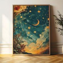 Eternal Astronomy Canvas Wall Art - Wooden Frame Canvas Painting 1 Piece (3) Thickness 2.25cm / 1inch , Home Gift Decoration, Room Decoration Aesthetics, Wall Decoration Art, Perfect Gift, Autumn Winter Wall Decoration, Living Room Decoration, Bedroom Decoration, Kitchen Decoration, Entrance Decoration, Bathroom Decoration, Direct Wall Painting, High-Quality Wall Painting Poster