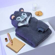 City Comfort Hoodie Blanket & Sloth Fleece Wearable Warm Camo Oversized With Cosy Sherpa Hood Loungewear Gift - Grey - View 2