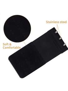 3 件装女士胸罩延长带 2 钩/3 钩/4 钩胸罩延长带，柔软弹力背部胸罩延长带，胸罩延长带，女士内衣扣，适用于胸罩带 - 彩色 - 查看 4