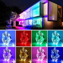 NBBUFF 3ft-100ft(2 Rolls 50ft) Smart LED Strip Lights For Home Decor, With App Control And IR Remote Adhesive Backing Adjustable Brightness Music Sync Timing DIY Scene Modes, LED Lights For Room Decor TV Backlight Birthday Party Kitchen Bedroom Decor Gifts - Multicolor - View 9