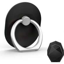 Phones Ring Style All Tablets Phone Phone Cell Black Grip/Stand/Holder Ring - For And Great