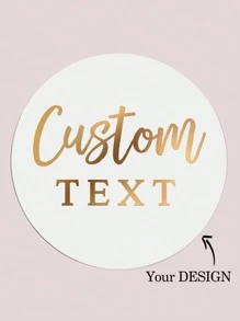 [Custom] 30-1000pcs 3cm/4cm/5cm/6cm/7cm/8cm Customized Unique Colorful Stickers, Vinyl Stickers, Transparent Logo Stickers, Retro Kraft Paper Labels, Colorful Laser Design Stickers, Waterproof Decals, Ideal For Gifts, Name Labels, Reusable Laptop Logos, Wedding Stickers, School Supplies - Round - View 7