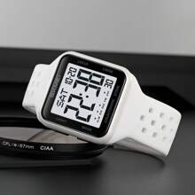 SKMEI 2440 数字男士双时区手表休闲简约多功能腕表 50 米防水 LED 手表 - 均碼 - 查看 7