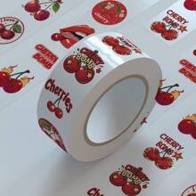 500Pcs Cherry Stickers Roll Red Stickers Fruit Stickers Cute Stickers Aesthetic Stickers Funny Stickers Food Stickers Vinyl Waterproof Stickers Aesthetic Laptop Sticker Pack Skateboard Stickers Water Bottle Stickers Notebook Stickers