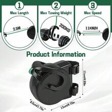 Tow Rope - ブラック - チェックする 2