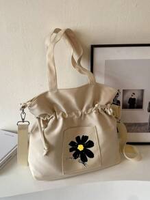 Fashion Floral Print Large Capacity Crossbody Bag For Women
