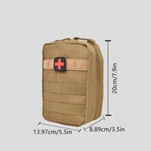 1pc Outdoor Portable Medical First Aid Kit, Travel Outdoor Survival Kit, Empty Wilderness Survival Bag