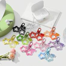1pc Fashionable Cute Resin Dopamine Star & Heart Shaped Keychain Versatile Accessories Suitable For Women Ideal Gift For Holidays Summer - Multicolor - View 3