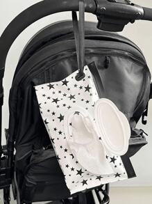 2pcs Wipes Containers, Reusable Portable Wet Wipe Pouch,Portable Flip Cover Snap-Strap Self-Sealing Paper Towel Masks Storage Dispenser Bag Clutch Bag,Travel Wet Wipe Holder, Makeup Bag Make Up Accessories Travel Essentials Travel Organizer For Beach Summer Vacation