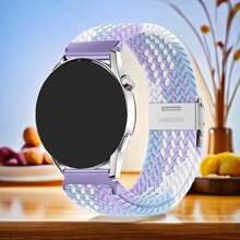 20mm Quick Release Sport Loop Band Compatible With Samsung Galaxy Watch 7 6 5 4 Band 40mm 44mm/Watch 5 Pro 45mm/Galaxy Watch 4 6 Classic Band 42mm 46mm 43mm 47mm/Watch 3 41mm/Active 2 Band,Compatible With Garmin Vivoactive 5/Active5/Venu/Venu Sq/Forerunner245/645 Watch Band,Compatible With Amazfit GTR Mini/Bip3 Pro/GTS4 Mini/Pop Pro Watch Band,Nylon Braided Strap Women Men
