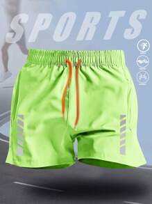 运动户外短裤 男士运动裤 户外服饰 春夏运动服 日常休闲 跑步健身 舒适宽松 网球高尔夫 曲棍球 马术 - 青碧色 - 查看 10