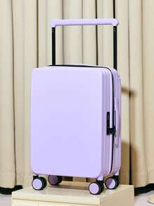 1 Pc Lightweight Luggage Hard Shell Trolley Cases With Spinner Wheels & Cosmetic Bag, Telescopic Handle, Cup Holder, Password Lock, Hardshell Luggage Set 20 Inch, TSA Lock Suitcases, Large Capacity Carry-On Checked Baggage, Hard Hardside Luggage, Lightweight Travel Suitcases, Holiday Vacation Travel Accessories Summer Travel Essentials