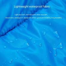 NetHong 4 SEASON SINGLE SLEEPING BAGS CAMPING RECTANGULAR ENVELOPE ZIP UP KIDS ADULT Hot - Blue + Gray Stitching - View 11