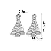 5 Pieces Of 304 Stainless Steel 18k Gold-Plated Vintage Rose Pendant Necklace And Bracelet With Titanium Steel Heart Heart Shape DIY Waterproof Leaf Pendant - Pendant - View 14