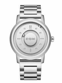 DOM Men's Watch, Magnetic Techology Faceless Leather/Steel Band Quartz Waterproof Wristwatch Brand - Quartz Watches - View 19