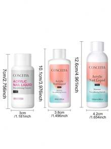 coscelia 30/60/120ML Acrylic Nail Liquid Acrylic Liquid Monomer System (1.0/2.0/4.05 Fl.Oz) For Acrylic Powders Quick Drying And Non-Yellowing For Nail Lovers Beginners Acrylic Nails Extension & Carving Salon And DIY Home Use(120ML Acrylic Liquid Will Be Shipped Randomly)