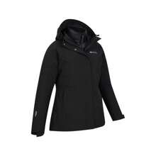 Mountain Warehouse Womens/Ladies Alaskan 3 In 1 Padded Jacket (Black) - Black - View 3