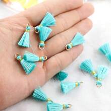 20pcs 2.5cm Delicate Silk Tassel Brush Charm DIY Making Tassels Earring Pendant Jewelry Accessories Finding