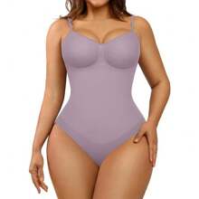 FeelinGirl Seamless Covered Bust Jumpsuit Thong Bodysuit Fit Comfort Slimming  Womenswear 1 Breathable Hip Tops Soft - Quần lót màu hồng tươi - Xem 8