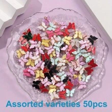 Acrylic Butterfly Pendant Chain, Colorful Butterfly Acrylic Pendant, Insect Pendant, DIY Earring, Bracelet, Necklace, Keychain, Jewelry Making Craft, Valentine's Day, Birthday, Graduation, Party, Festival Decoration Accessory