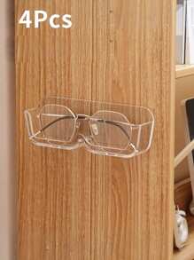 1/2/4pcs Glasses Storage Box Wall-Mounted Without Punching For Decoration, Placed On The Myopic Sun Wall To Display High-End Sunglasses Storage Rack