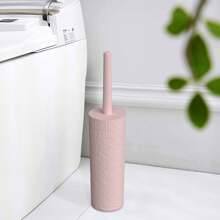 2PCS High Cylinder Scale Pattern Toilet Brush With Elegant Design For Easy Cleaning - Non-Slip Handle, Durable Bristles, Perfect For Home And Bathroom Hygiene - 2PCS-pink - View 2
