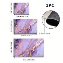 1 pieza Alfombrilla de entrada con patrón de mármol - Antideslizante, Apta para interior/exterior, Absorbente de agua y resistente a la suciedad, Para dormitorio, baño, cocina, entrada - Decoración del hogar lavable, Suave y esponjosa para primavera/verano