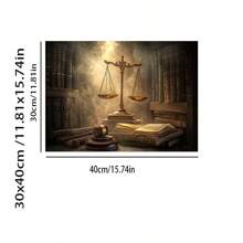 Póster de arte en lienzo con diseño inspirado en el "Equilibrio de la Justicia", apto para decoración de oficina de abogados, regalo perfecto para abogados, decoración para el hogar sin marco 50x70cm/19.68x27.55 pulgadas
