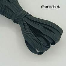 5/10Yards/Pack 3/6/8/10/12mm White/Black Flat Elastic Bands Elastic Rubber Band Wedding Garment Elastic Tape For DIY Sewing Stretch Rope Sewing Accessories - Multicolor - View 20