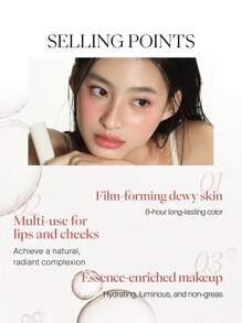 JOOCYEE Multi-Purpose Lip & Cheek Tint, Long-Lasting Natural Finish, Suitable For Lips And Cheeks - G403 Half-summer Apricot (Upgrade5.2g) - View 4