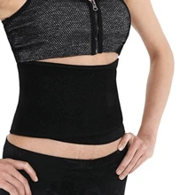 Abdominal Elastic Band Crossfit Compression Belt Shapewear Reduces Belly Measurements Burns Fat Protects Lower Back Sauna Effect - 黑色 - 查看 5
