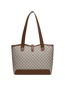 1 套女士时尚休闲手提包，带卡夹和钱包，用途广泛，适合通勤 - 彩色 - 查看 6