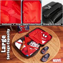 Marvel Spiderman Suitcase Hard Shell Luggage Travel Case 4 Wheels Handle 49 X 33 22cm 30L Essentials - Multicolor - View 6