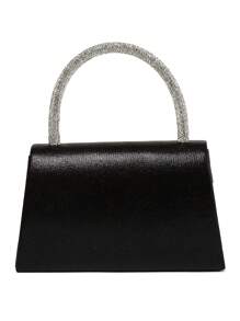 This Party Clutch Bag Is Simple And Practical. The Handle Design Is Convenient For Hand-Holding And Easy To Carry. The Bag Body Adopts A Flip-Top Design, Which Can Effectively Protect The Items Inside. - Black - View 8